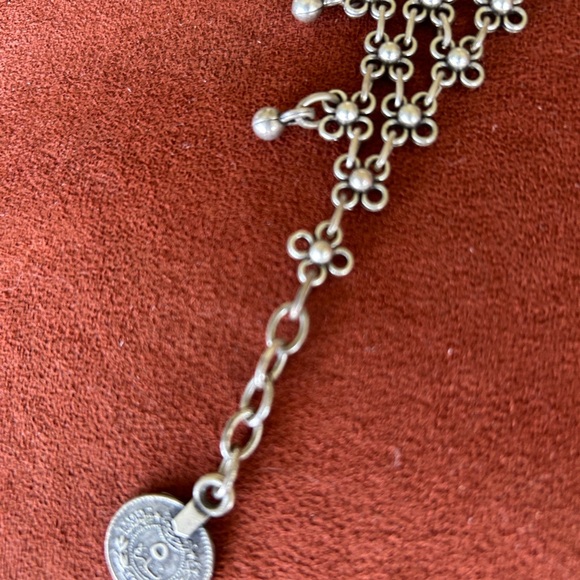 Free People Silver Hand Chain Bracelet - Picture 4 of 5